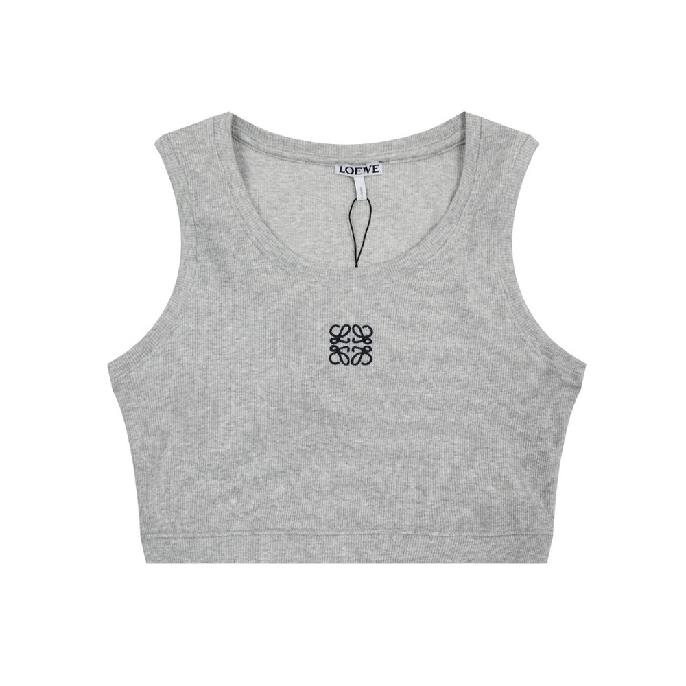 LOEWE grey short tank top